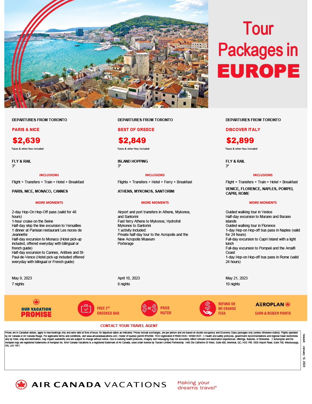 Tour Packages In Europe